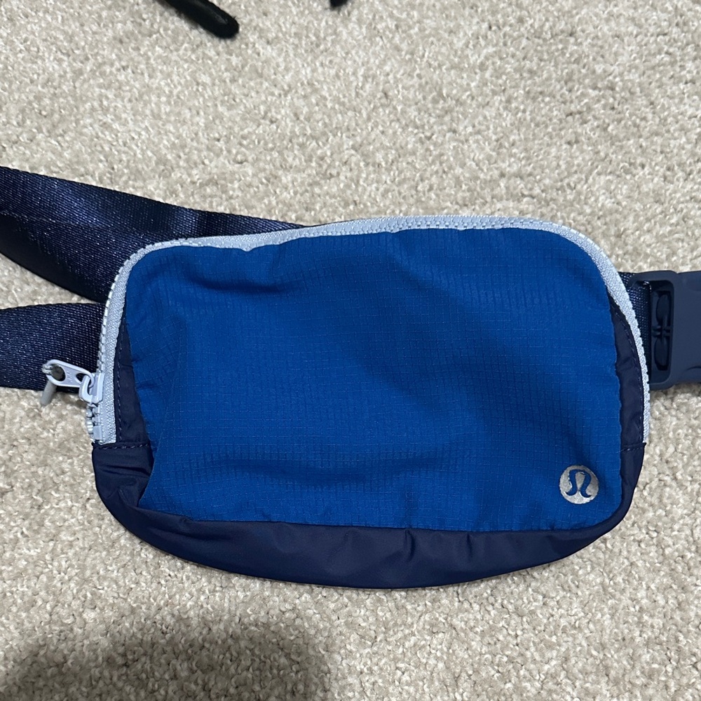 Lululemon Athletica Blue Belt Bag with Minimalist Design